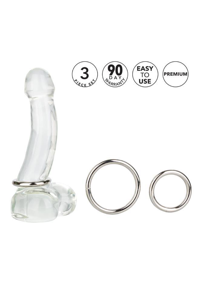 Cal Exotics - Silver Cock Ring - 3 PC Set Sex Toy - Tophatter Daily Deals