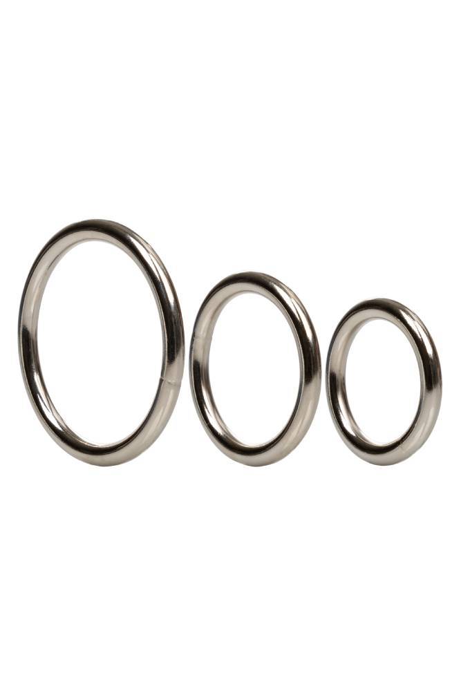 Cal Exotics - Silver Cock Ring - 3 PC Set Sex Toy - Tophatter Daily Deals