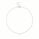 Simple Exquisite Heart-Shaped Pendant Alloy Necklace Necklaces - Tophatter Daily Deals