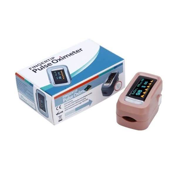 Simple Finger Pulse Oximeter Blood Pressure Monitor Heart Rate Portable Health & Wellness - Tophatter Daily Deals