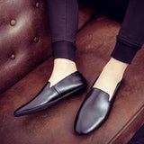 Simple Leather Men Loafers Loafers - Tophatter Daily Deals