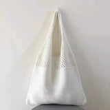 Simple Retro Hollow Crochet Bag White Handbags & Wallets - Tophatter Daily Deals