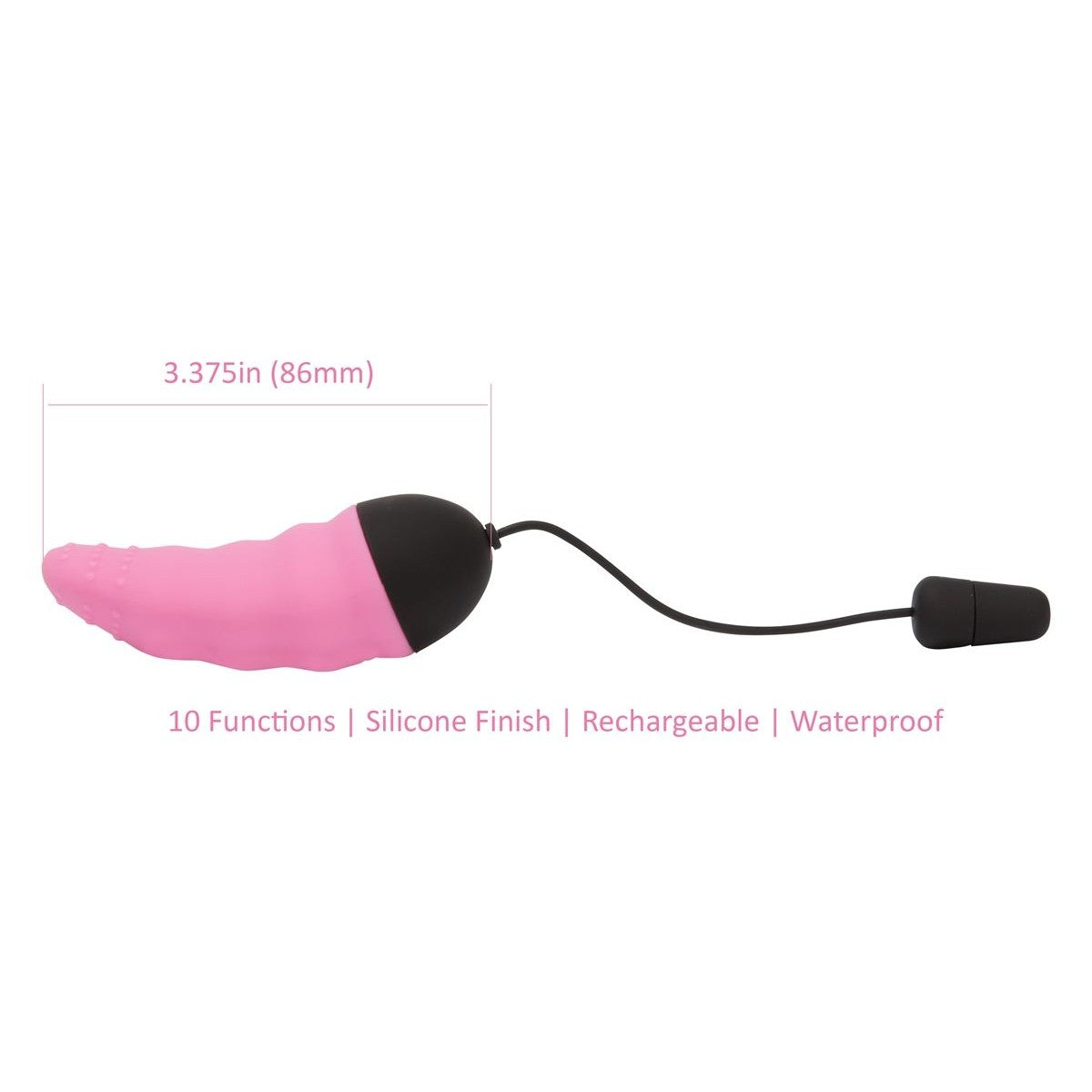 Remote Control Vibrating Tongue in Pink Vibrator - Tophatter Daily Deals