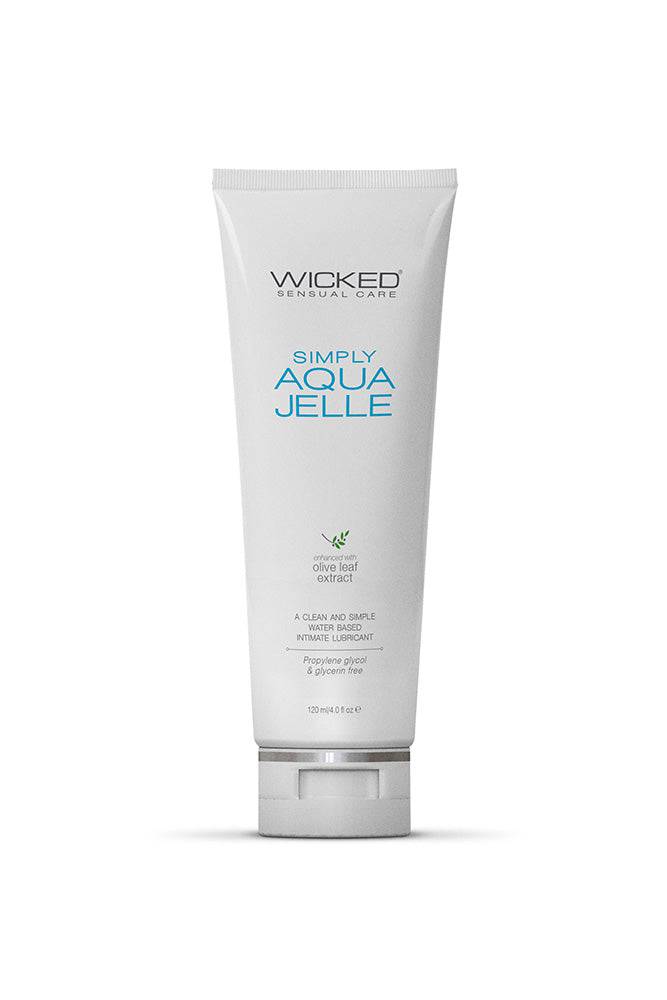 Wicked Sensual Care - Simply Aqua Jelle Water Based Anal Lube - 4oz Liquid - Tophatter Daily Deals