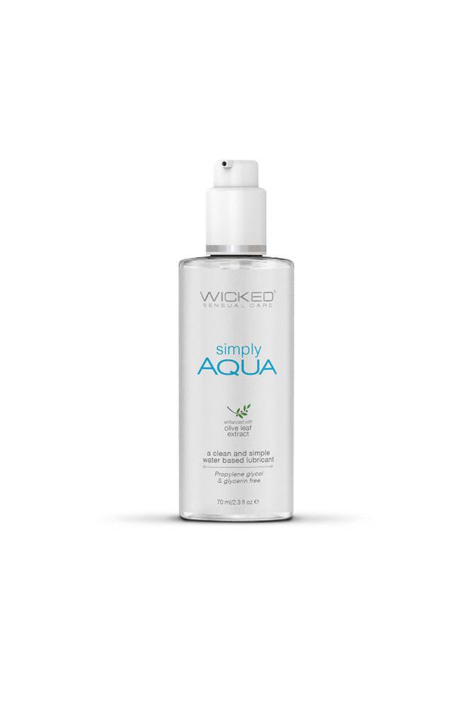 Wicked Sensual Care - Simply Aqua Water Based Lube 2oz Liquid - Tophatter Daily Deals