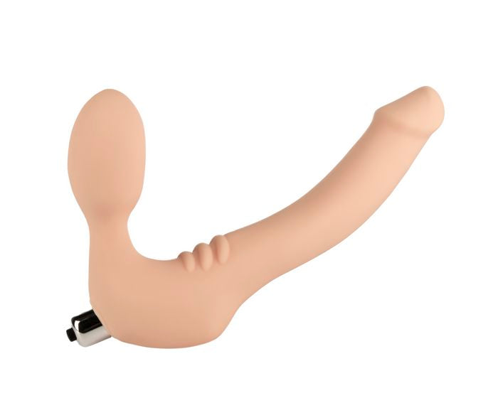 Simply Strapless Silicone Strap On Beige Dildoes & Dongs - Tophatter Daily Deals