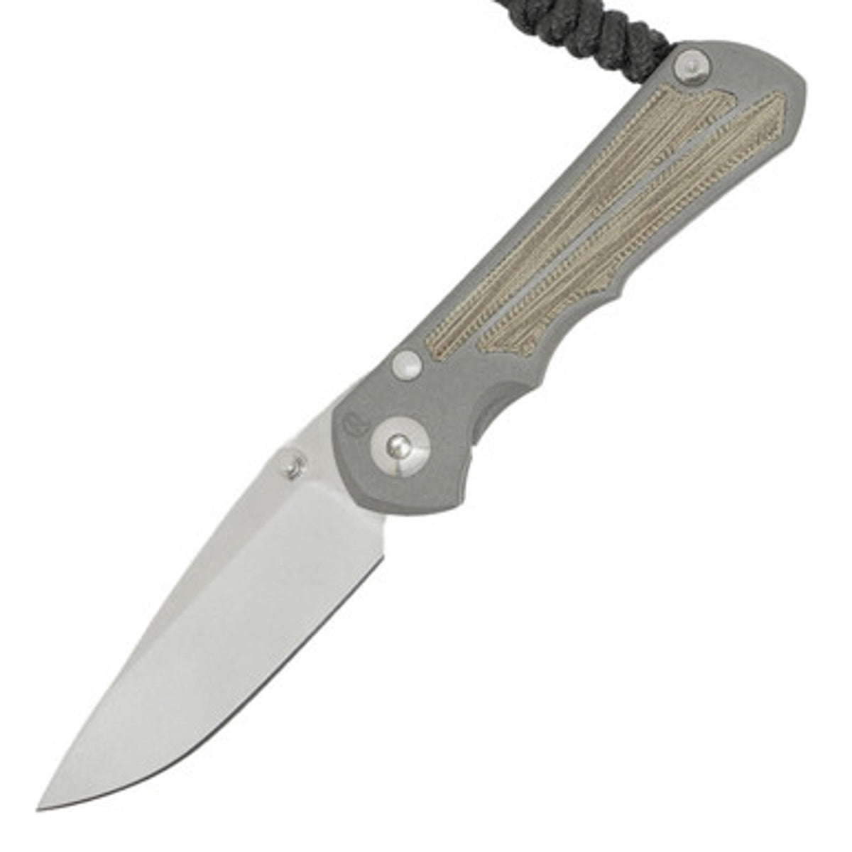Chris Reeve Knives Small Inkosi - Drop Point - Natural Canvas Micarta Inlay - SIN-1014 staging - Tophatter Daily Deals