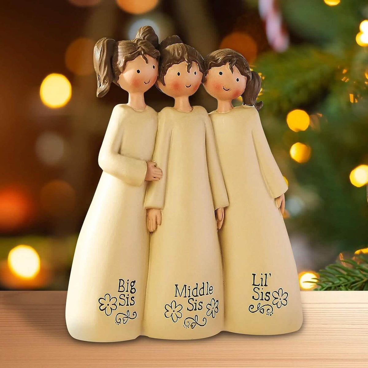 Sisters And Friends Sculpture Decorative Ornaments 3-Sisters Seasonal Decor - Tophatter Daily Deals
