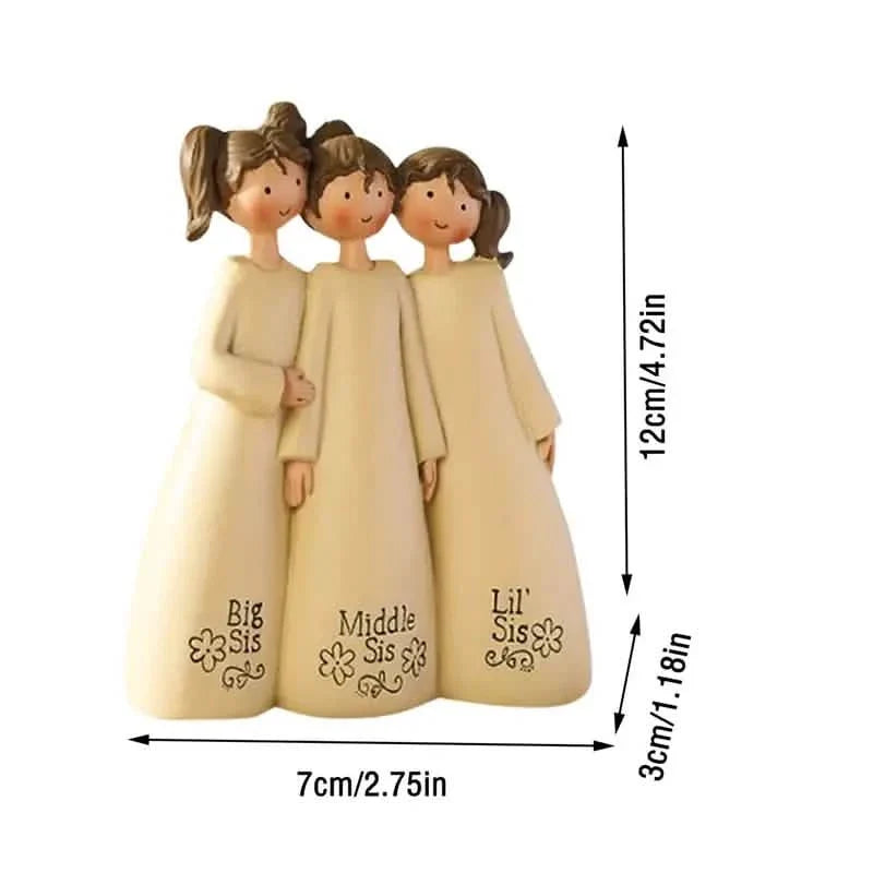 Sisters And Friends Sculpture Decorative Ornaments Seasonal Decor - Tophatter Daily Deals