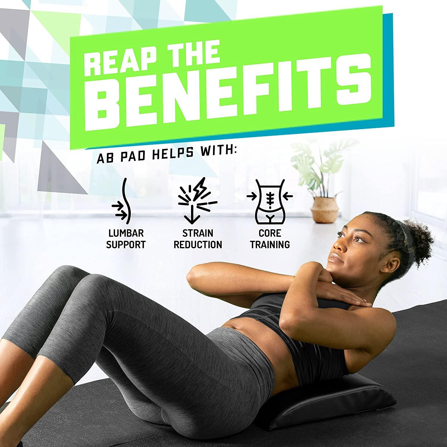 Ab Mat Sit Ups - Ab Pad Mat Sit Up Abdominal Workout Core Stomach CrossFit Cushion Gym Exerciser Exercise & Fitness - Tophatter Daily Deals