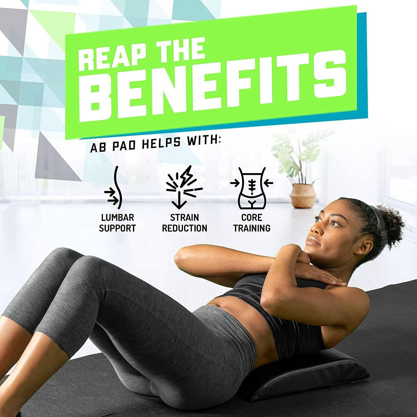 Ab Mat Sit Ups - Ab Pad Mat Sit Up Abdominal Workout Core Stomach CrossFit Cushion Gym Exerciser Exercise & Fitness - Tophatter Daily Deals