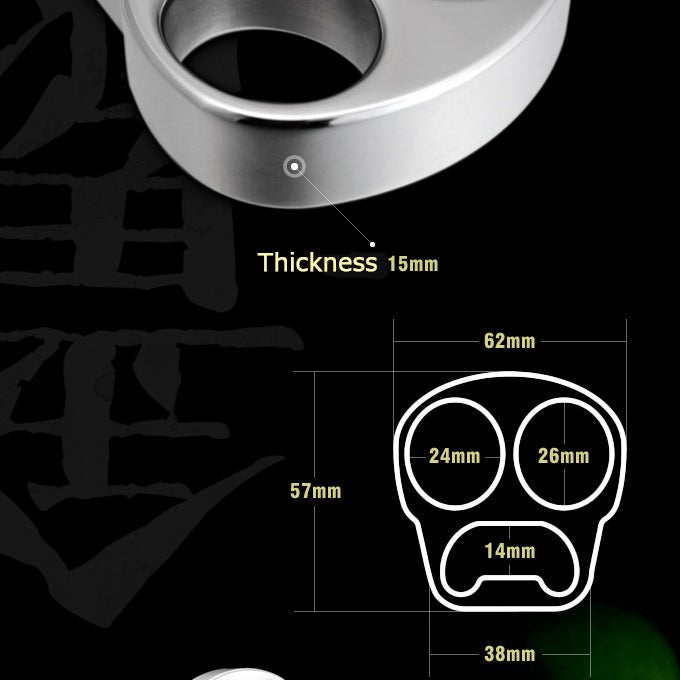 Stainless Steel Skull Brass Knuckles Bottle Opener Brass Knuckles - Tophatter Daily Deals