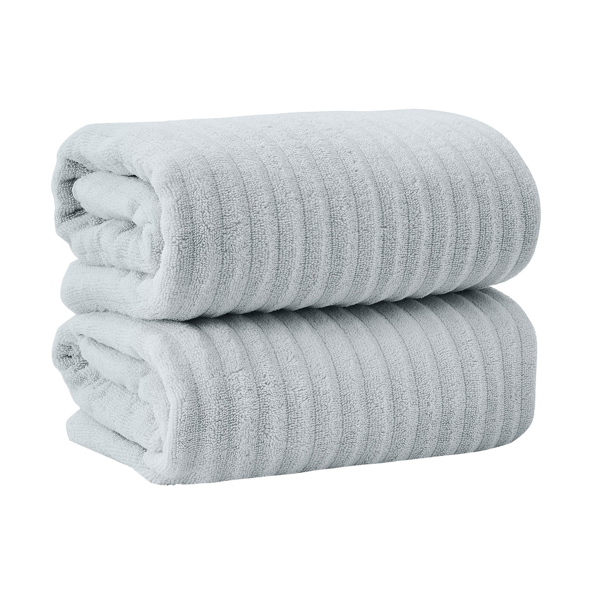 Luxury Combed Cotton Bath Towel Set - Karina Collection Bath Sheet (Pack of 2) Light Blue Bath - Tophatter Daily Deals