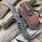 Cool Skull Folding Knife Tool Knife & Case - Tophatter Daily Deals