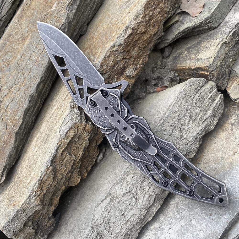 3D Skeleton Spider Folding Knife - Tophatter Daily Deals