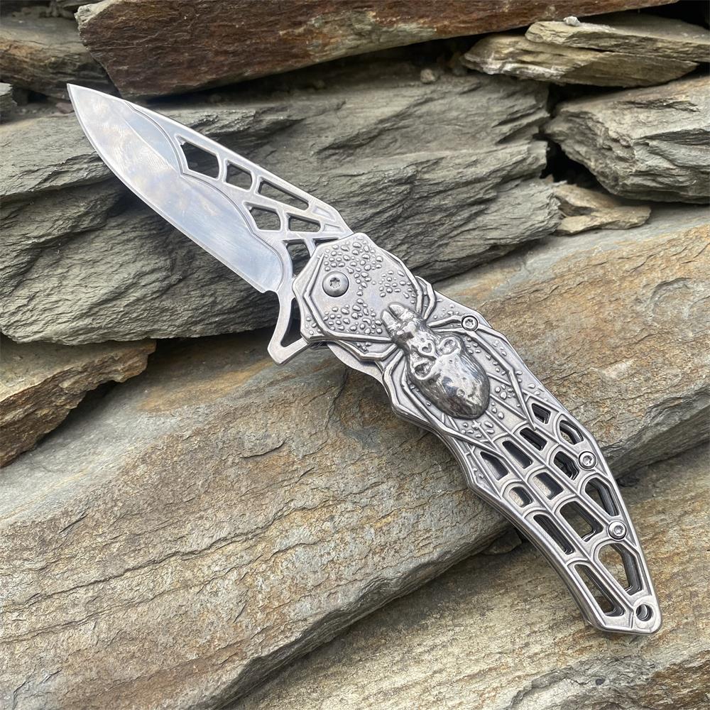 3D Skeleton Spider Folding Knife - Tophatter Daily Deals