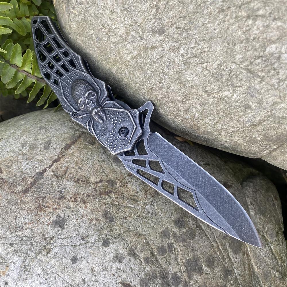3D Skeleton Spider Folding Knife - Tophatter Daily Deals