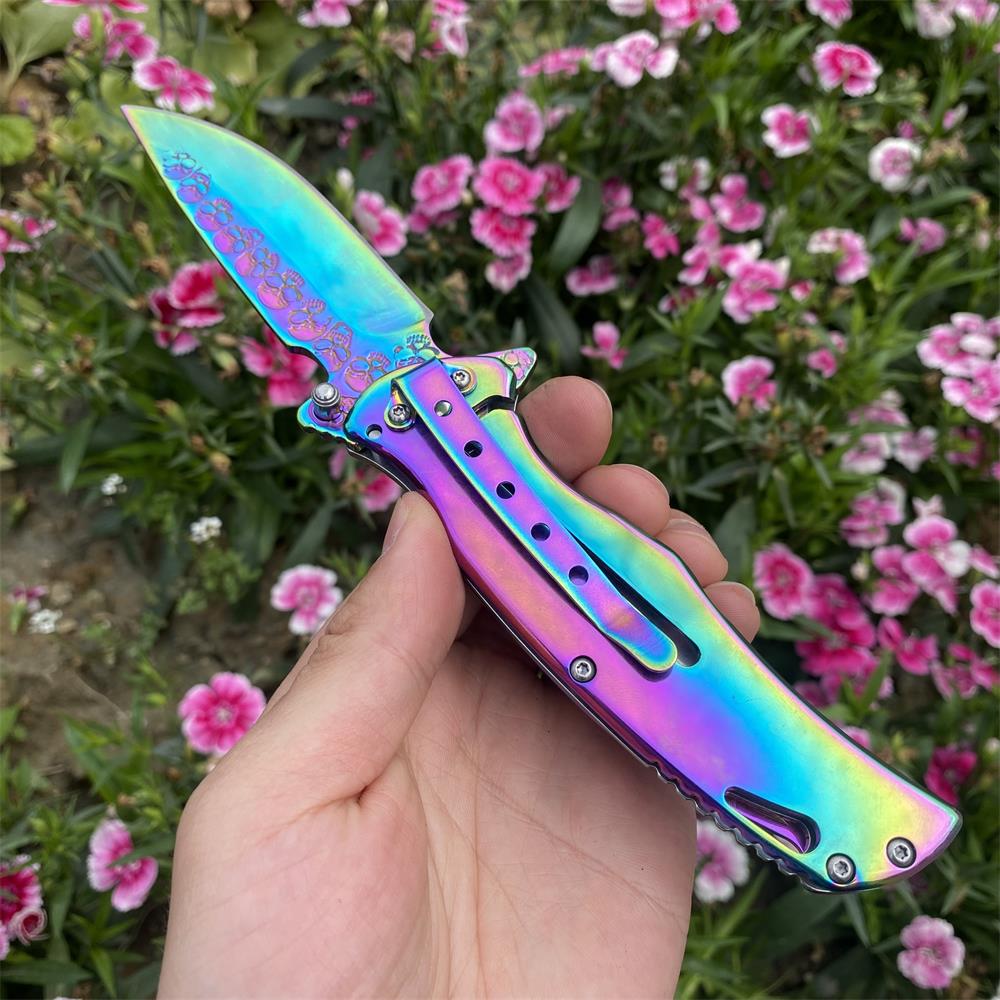 Snake Skull Relief Folding Knife - Tophatter Daily Deals