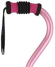 Chic Pink Walking Cane: Style & Comfort with Color Match Adjustable Walking Canes - Tophatter Daily Deals