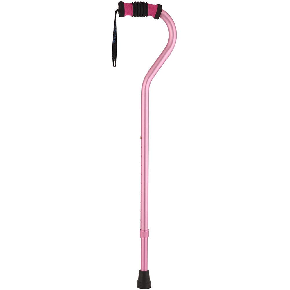 Chic Pink Walking Cane: Style & Comfort with Color Match Adjustable Walking Canes - Tophatter Daily Deals