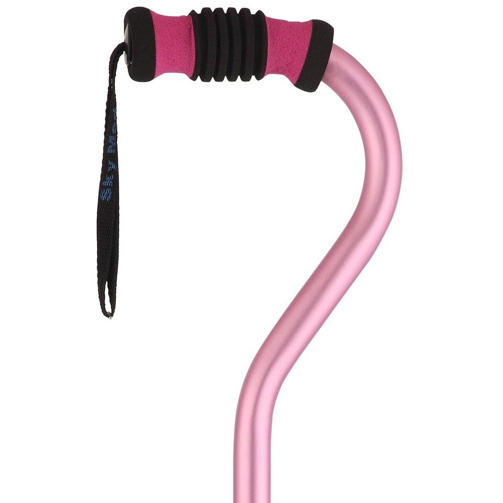 Chic Pink Walking Cane: Style & Comfort with Color Match Adjustable Walking Canes - Tophatter Daily Deals