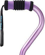 Purple Offset Walking Cane w/ Color matching Grip Adjustable Walking Canes - Tophatter Daily Deals