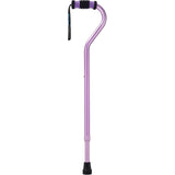 Purple Offset Walking Cane w/ Color matching Grip Adjustable Walking Canes - Tophatter Daily Deals