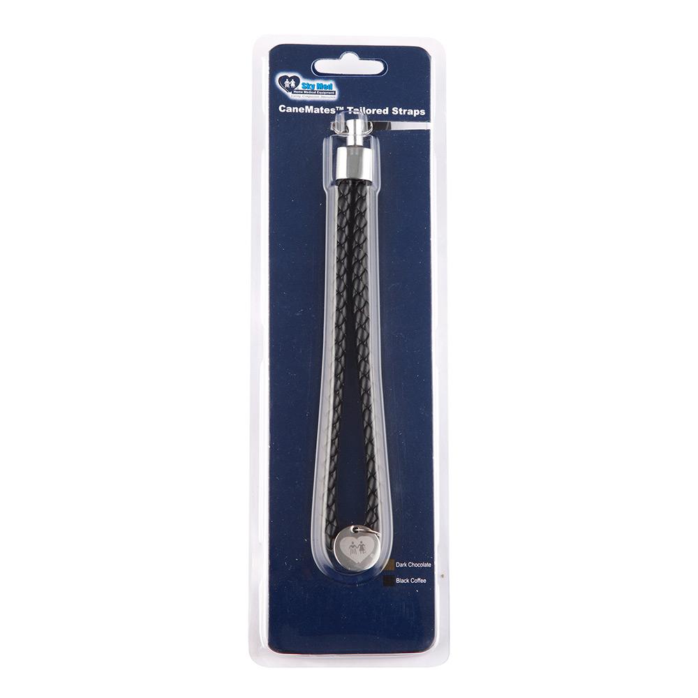 Black Leather Offset Strap - For Offset Canes Only Gold Chain - Tophatter Daily Deals