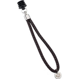 Brown Leather Offset Strap - For Offset Canes Only Gold Chain - Tophatter Daily Deals