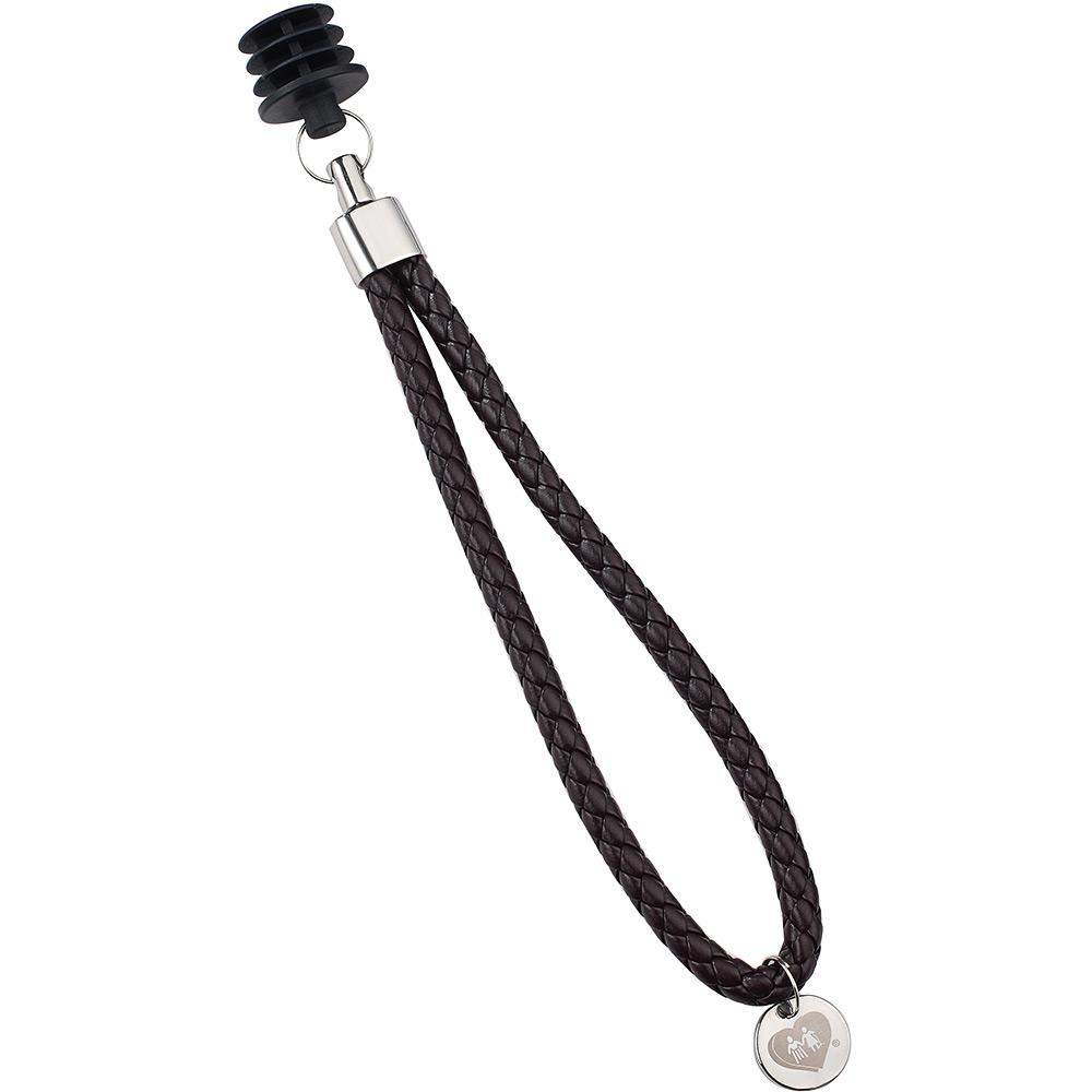 Brown Leather Offset Strap - For Offset Canes Only Gold Chain - Tophatter Daily Deals