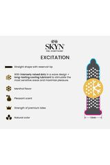SKYN - Excitation Textured & Cooling Condoms - 12 pack - Tophatter Daily Deals