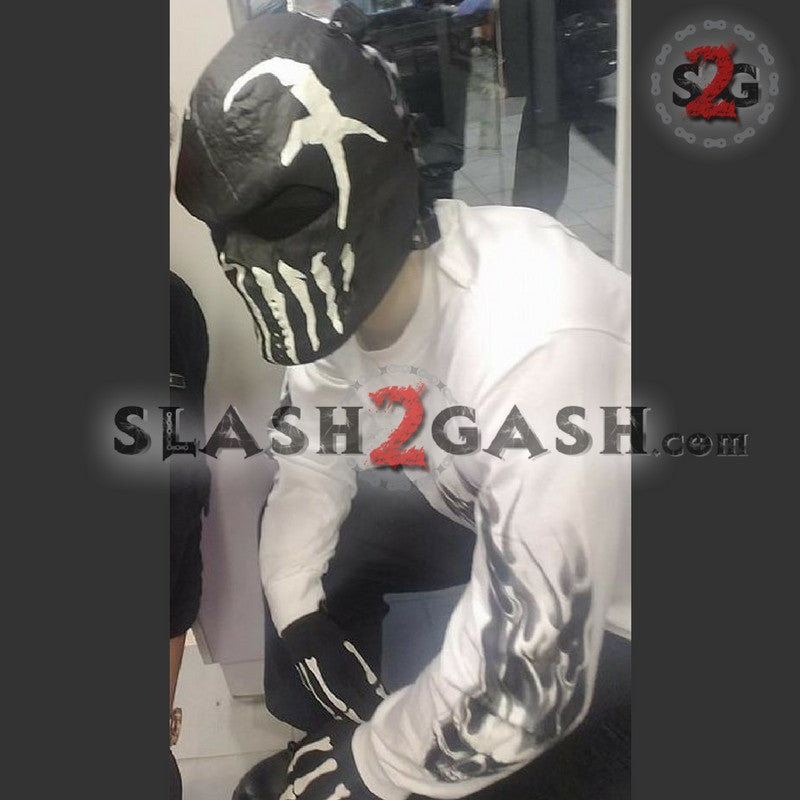 Mushroomhead Tactical Mask Airsoft Hand Painted GLOW N DARK Motorcycle Halloween Full Face Skull GLOW N DARK Face Mask - Tophatter Daily Deals