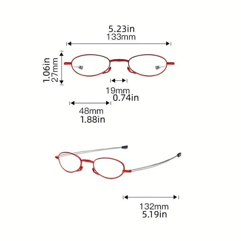 Sleek Folding Reading Glasses with Anti-Blue Light Protection Health & Wellness - Tophatter Daily Deals