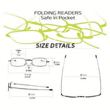 Sleek Folding Reading Glasses with Anti-Blue Light Protection Health & Wellness - Tophatter Daily Deals