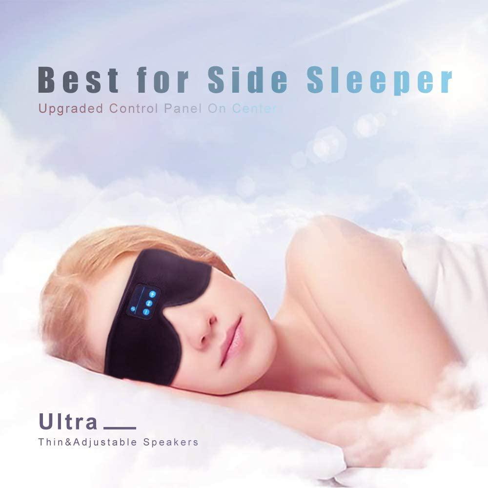 Sleep Headset Bluetooth 5.0 Wireless 3D Eye Mask Sleep Headset - Tophatter Daily Deals