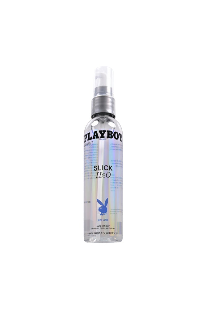 Playboy - Slick H20 Water Based Lubricant - Various Sizes 4oz Liquid - Tophatter Daily Deals