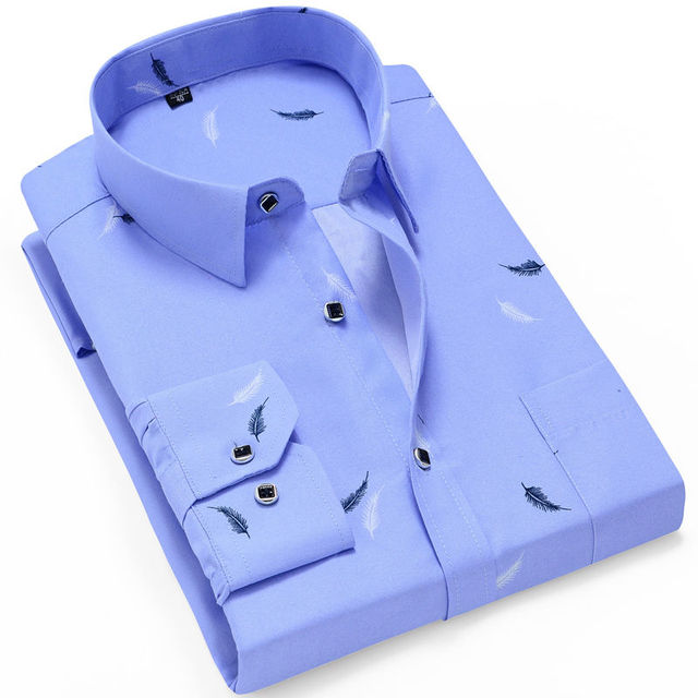 Men's Thin Striped Long-sleeve Shirt Men's Shirts - Tophatter Daily Deals