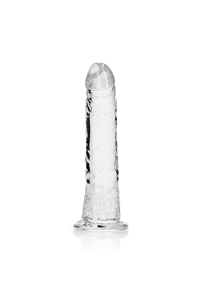 Shots Toys - RealRock - 6" Slim Realistic Dildo with Suction Cup - Clear Sex Toy - Tophatter Daily Deals