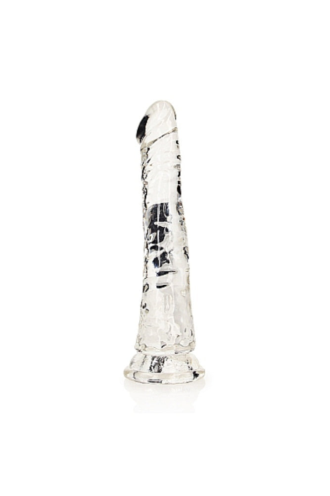 Shots Toys - RealRock - 6" Slim Realistic Dildo with Suction Cup - Clear Sex Toy - Tophatter Daily Deals