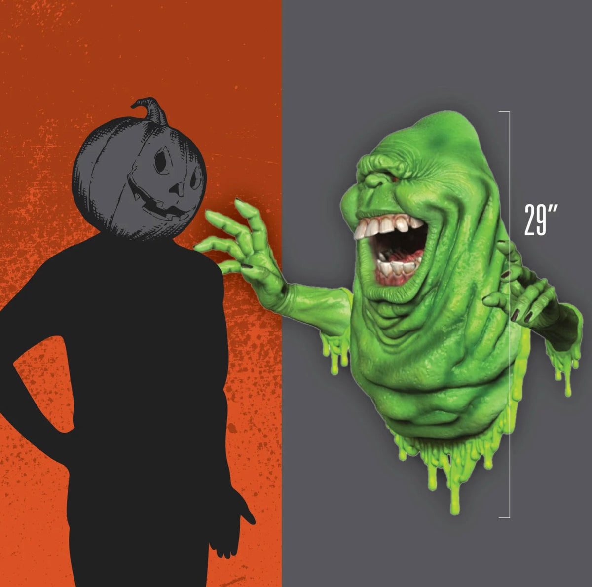 Ghostbusters - Life Size Slimer Glowing Wall Breaker Wall Decoration - Tophatter Daily Deals