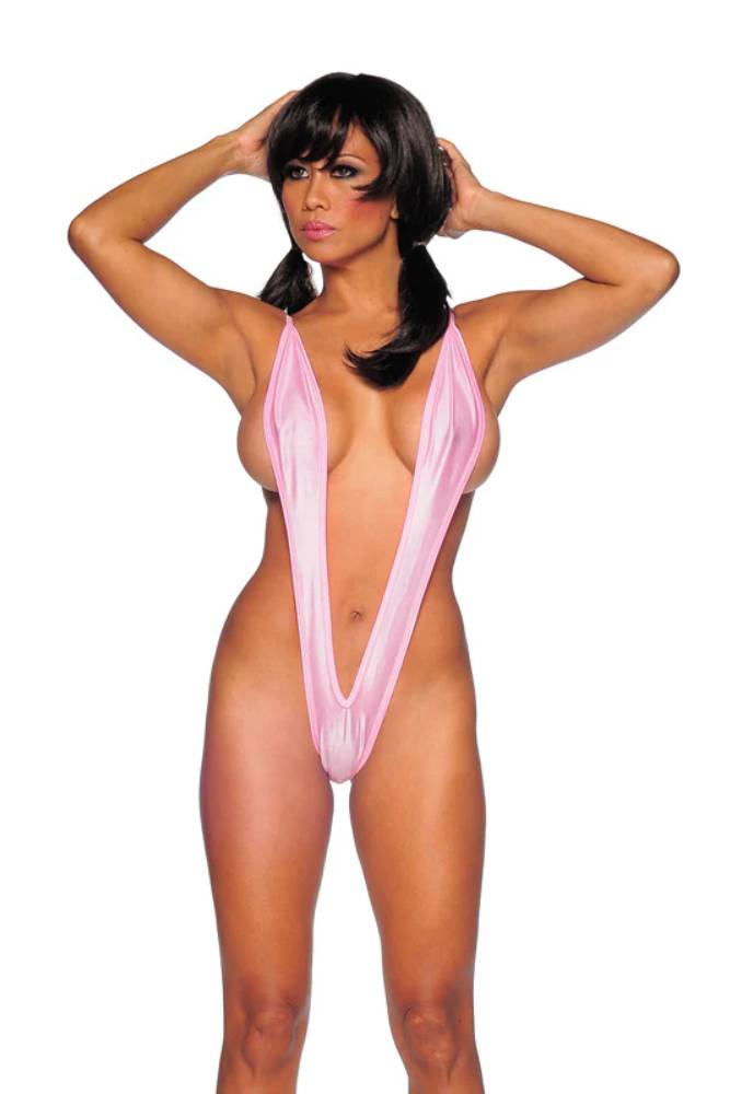 BodyZone - Slingshot Bodysuit - 1802 - Assorted Colors Pink Lingerie - Tophatter Daily Deals