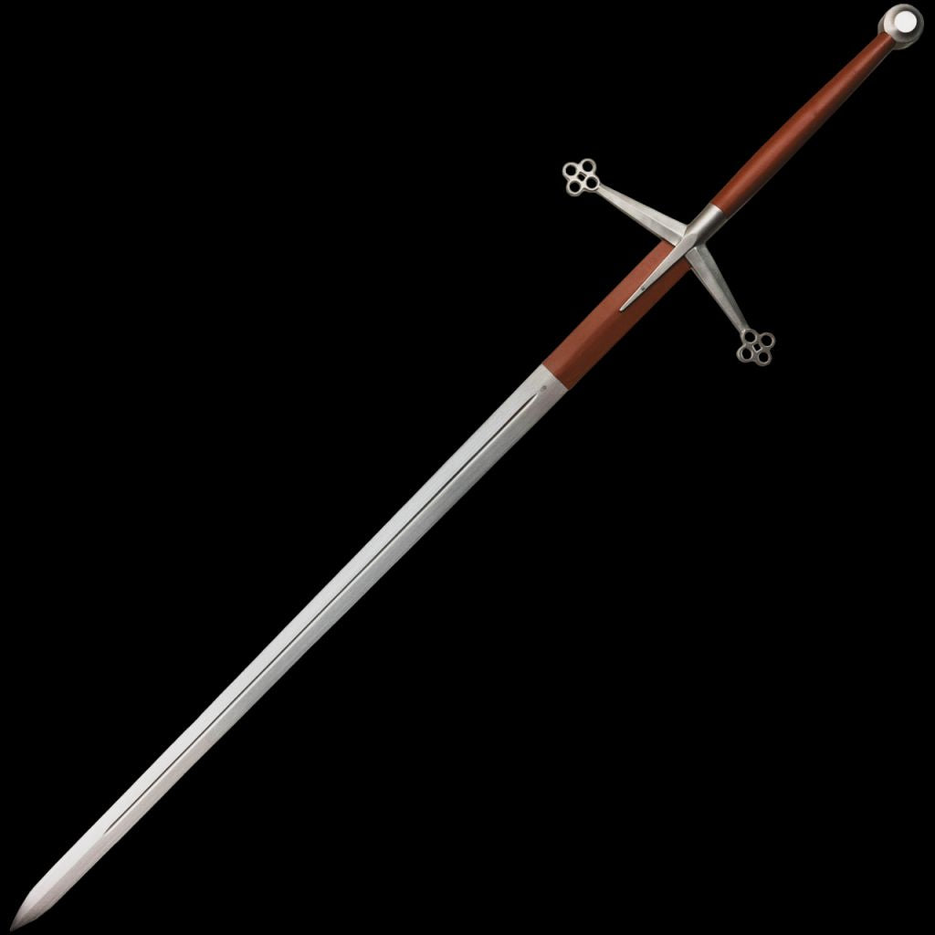 Kingston Arms Scottish Claymore Brown Handle w/Brown Ricasso Claymore Sword - Tophatter Daily Deals