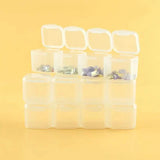 Small 28 Grids Diamond Box Clear Plastic Jewelry Craft Storage Container Storage & Organization - Tophatter Daily Deals