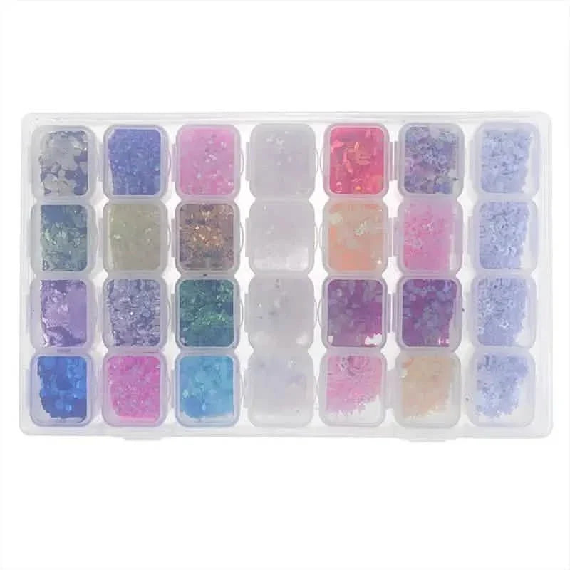Small 28 Grids Diamond Box Clear Plastic Jewelry Craft Storage Container Storage & Organization - Tophatter Daily Deals