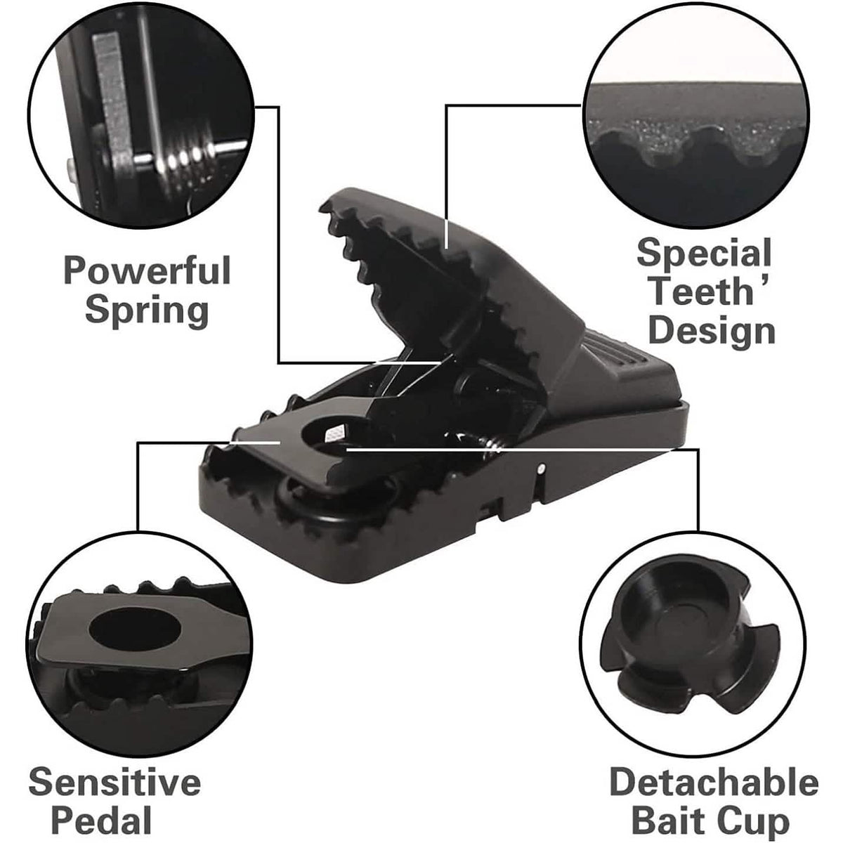 Small Effective Sanitary Safe Mouse Catcher for Family and Pet Pest Control - Tophatter Daily Deals