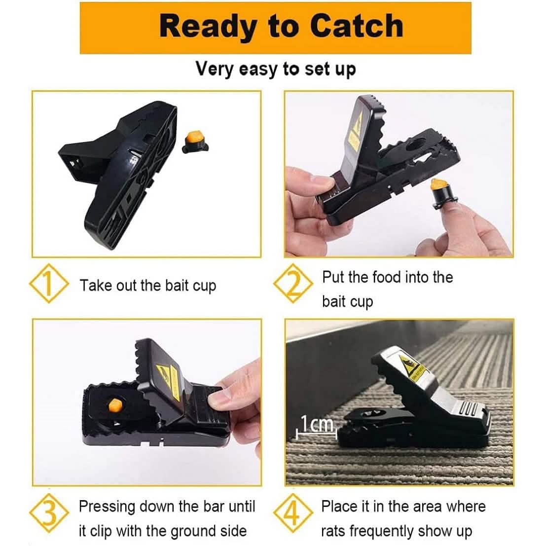 Small Effective Sanitary Safe Mouse Catcher for Family and Pet Pest Control - Tophatter Daily Deals