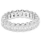 Small Oval Eternity Ring Silver Rings - Tophatter Daily Deals