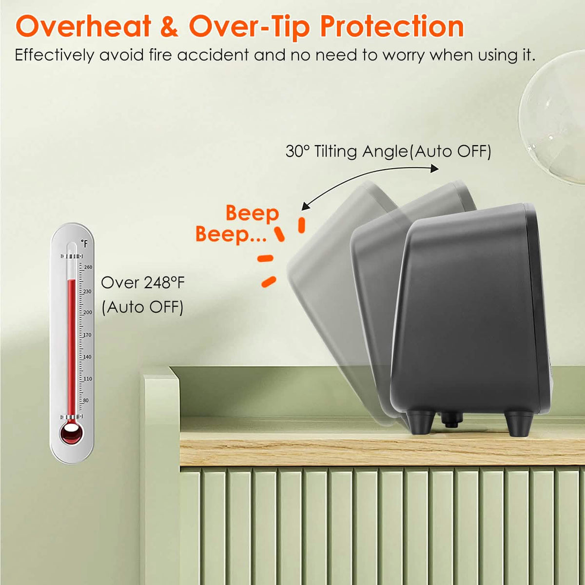Small Portable Electric Space Heater Household Appliances - Tophatter Daily Deals