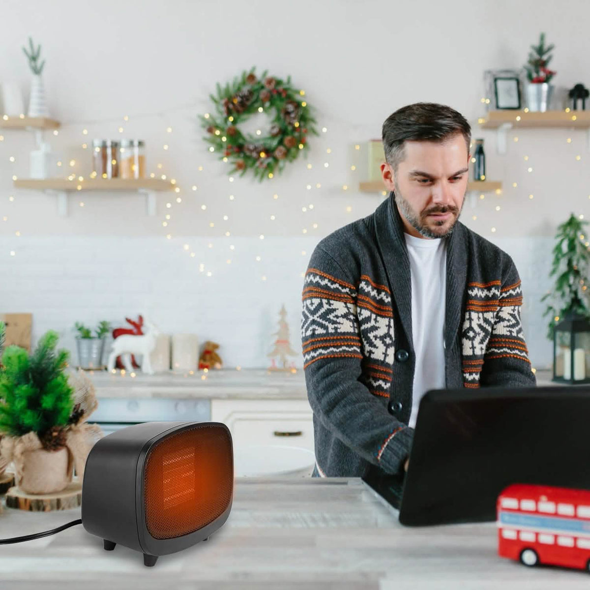 Small Portable Electric Space Heater Household Appliances - Tophatter Daily Deals