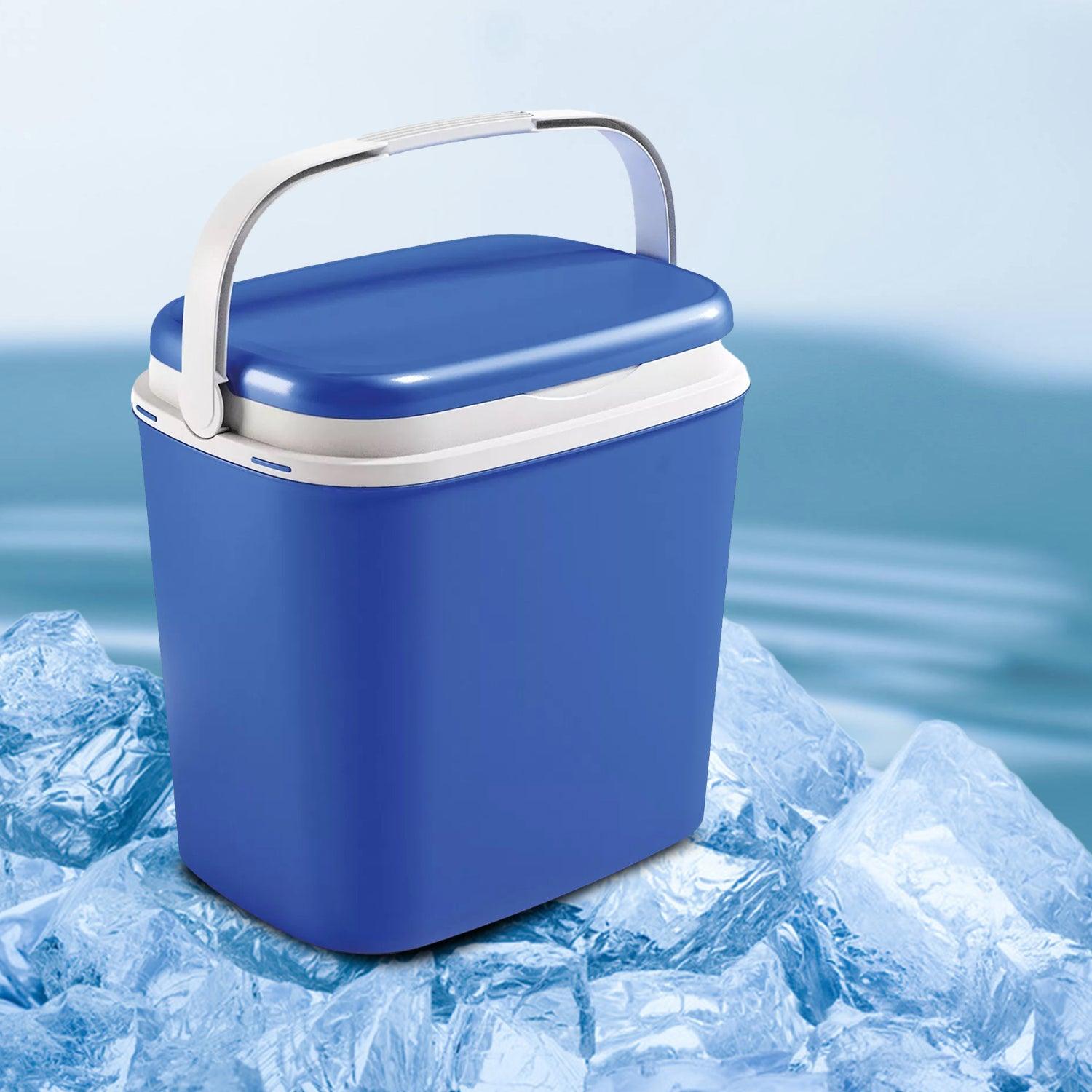 Portable Freezer Box - 27L Large Compact Leakproof Travel Insulated Cooler Cool Box Blue Without Ice Pack - Tophatter Daily Deals
